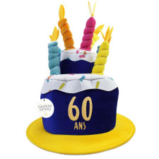 Chapeau 60 ans gâteau d'anniversaire
