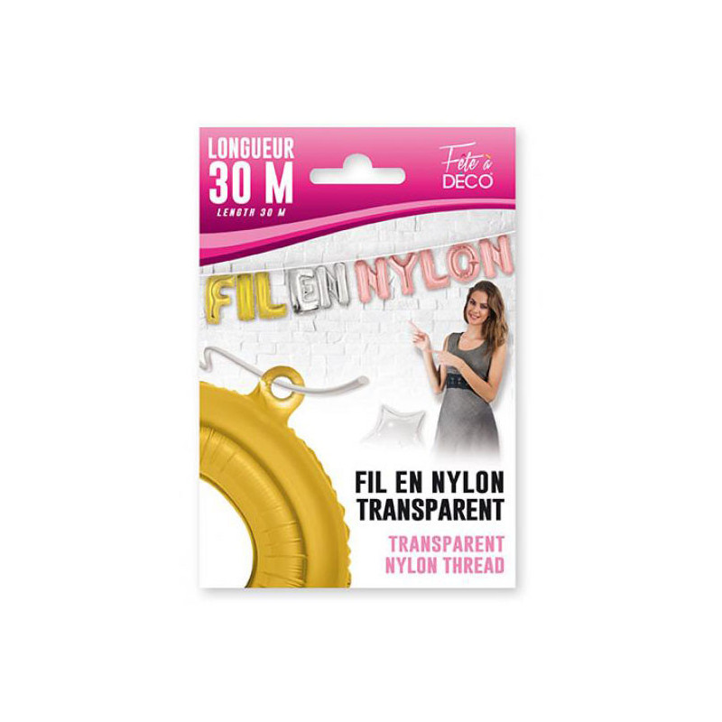 Fil nylon transparent pour ballons