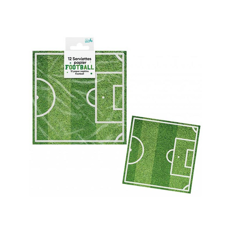 Serviettes foot en papier pour anniversaire