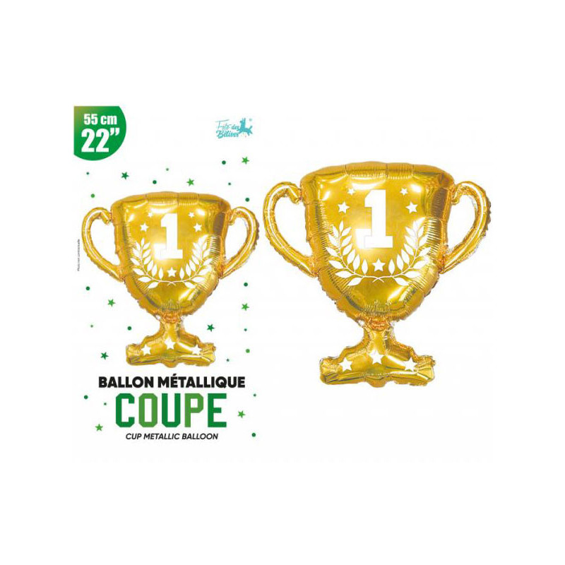 Ballon trophée coupe des champions couleur or Ballon trophée coupe des champions couleur or