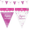 Guirlande joyeux anniversaire fuchsia Guirlande joyeux anniversaire fuchsia