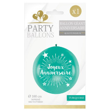 Ballon gonflable géant joyeux anniversaire bleu Ballon gonflable géant joyeux anniversaire bleu