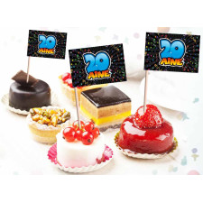 Pics pour décoration de gâteau d'anniversaire 20 ans