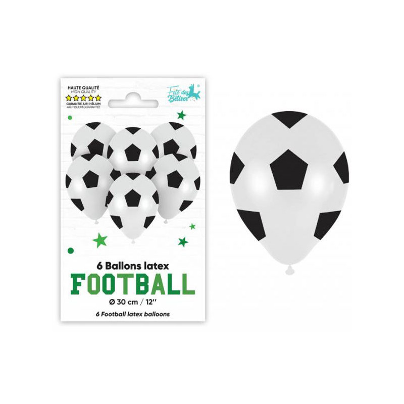 Ballon d'anniversaire foot en latex à gonfler Ballon d'anniversaire foot en latex à gonfler