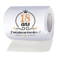 Rouleau papier toilette 18 ans anniversaire