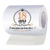 Rouleau papier toilette 18 ans anniversaire