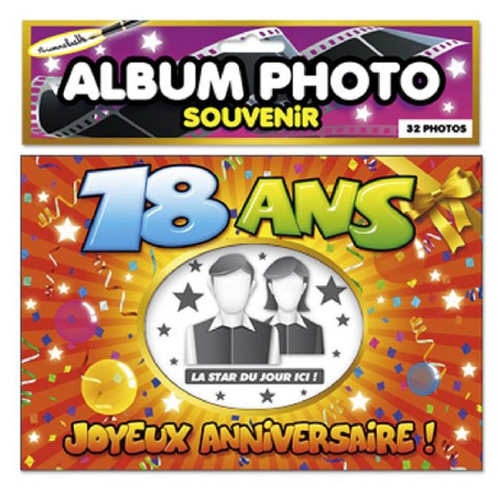 Verre à Shot Anniversaire 18 Ans - Doré Et Rouge - Motifs Festifs - Cadeau Adulte
