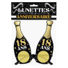 Lunettes anniversaire 18 ans bouteille