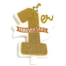 Bougie anniversaire 1 an