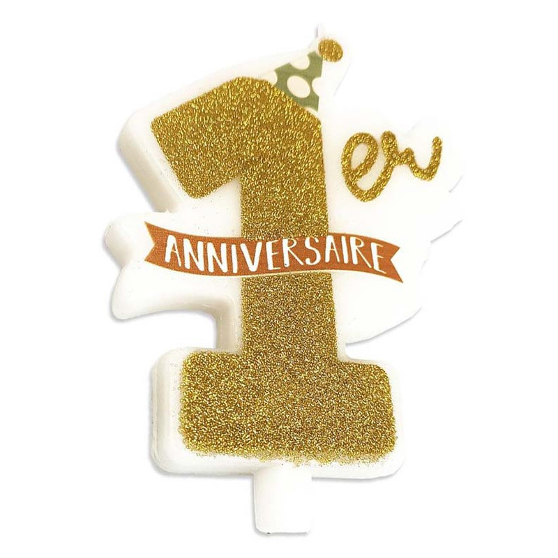 Bougie anniversaire 1 an