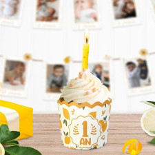 Cupcake anniversaire 1 an Cupcake anniversaire 1 an