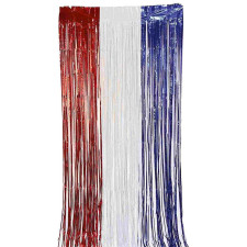 Rideau à franges bleu blanc rouge France