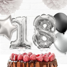 Ballon pour décoration gâteau anniversaire 18 ans