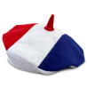 Béret bleu blanc rouge