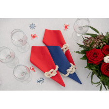 Serviette jetable rouge