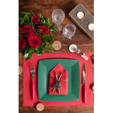 Serviette papier Noël rouge