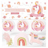 Confettis de table anniversaire licorne