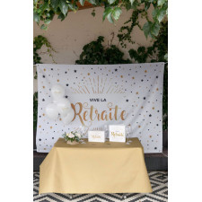 Toile pour décoration départ en retraite