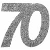 Confettis de table argent anniversaire 70 ans Confettis de table argent anniversaire 70 ans