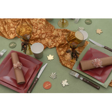 Déco de table vert sauge Déco de table vert sauge