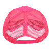 Casquette enterrement de vie de jeune fille team bride rose fluo