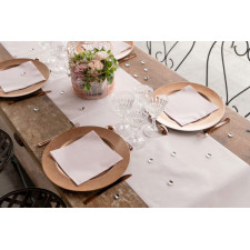 Chemin de table blanc en papier airlaid Chemin de table blanc en papier airlaid