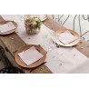 Chemin de table blanc en papier airlaid