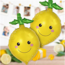 Décoration ballon hélium citron