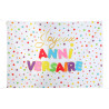 Toile de fond anniversaire multicolore