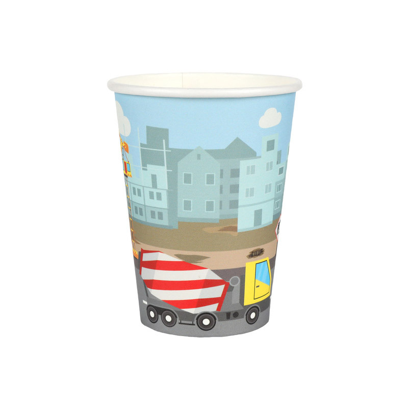 Gobelet anniversaire thème travaux publics