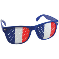 Lunettes bleu blanc rouge