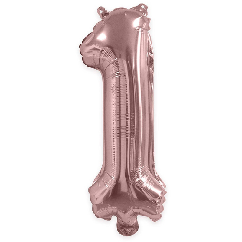 Ballon chiffre 1 rose gold Ballon chiffre 1 rose gold
