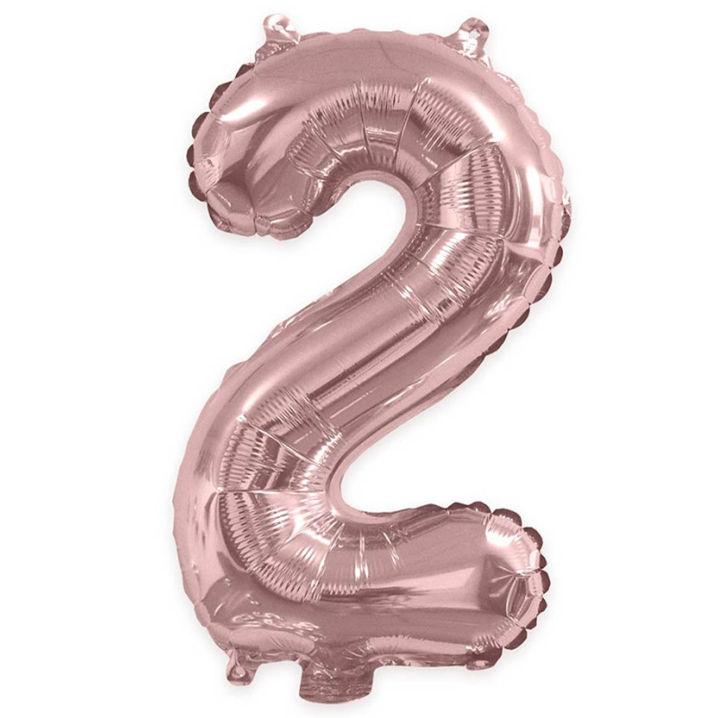 Ballon chiffre 2 rose gold Ballon chiffre 2 rose gold
