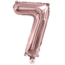 Ballon chiffre 7 rose gold