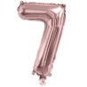 Ballon chiffre 7 rose gold