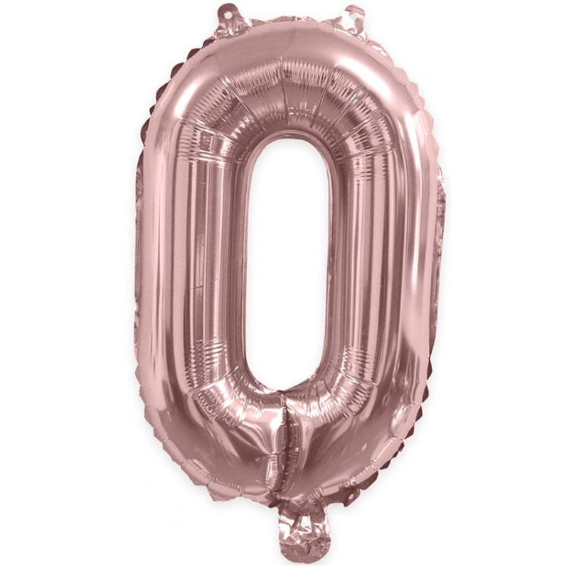 Ballon chiffre 0 rose gold Ballon chiffre 0 rose gold