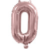 Ballon chiffre 0 rose gold