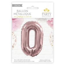 Ballon anniversaire chiffre 0 rose gold Ballon anniversaire chiffre 0 rose gold