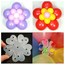 Clips pour ballons en forme de fleur