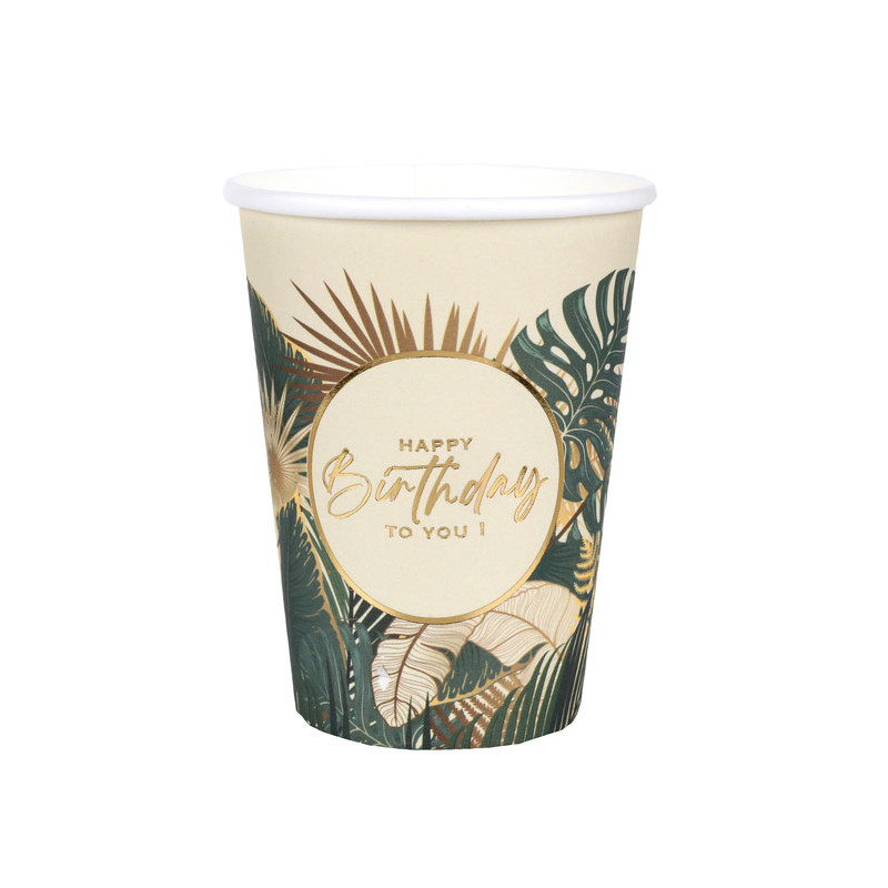Gobelet anniversaire jungle