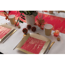 Décoration de table chic rouge et or Décoration de table chic rouge et or