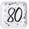 Assiettes en carton pour anniversaire 80 ans Assiettes en carton pour anniversaire 80 ans
