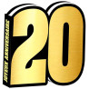 Livre d'or 20 ans anniversaire noir et or Livre d'or 20 ans anniversaire noir et or