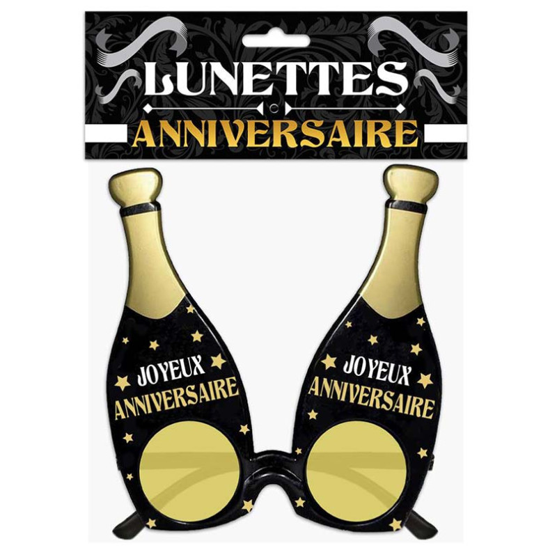 Lunettes anniversaire bouteille