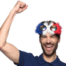 Lunettes supporter France avec fourrure