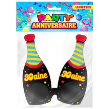 Lunettes 30 ans bouteille anniversaire