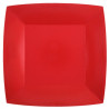 Assiette carton rouge