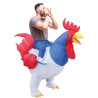 Déguisement coq bleu blanc rouge gonflable