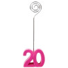 Marque-places roses pour anniversaire 20 ans Marque-places roses pour anniversaire 20 ans