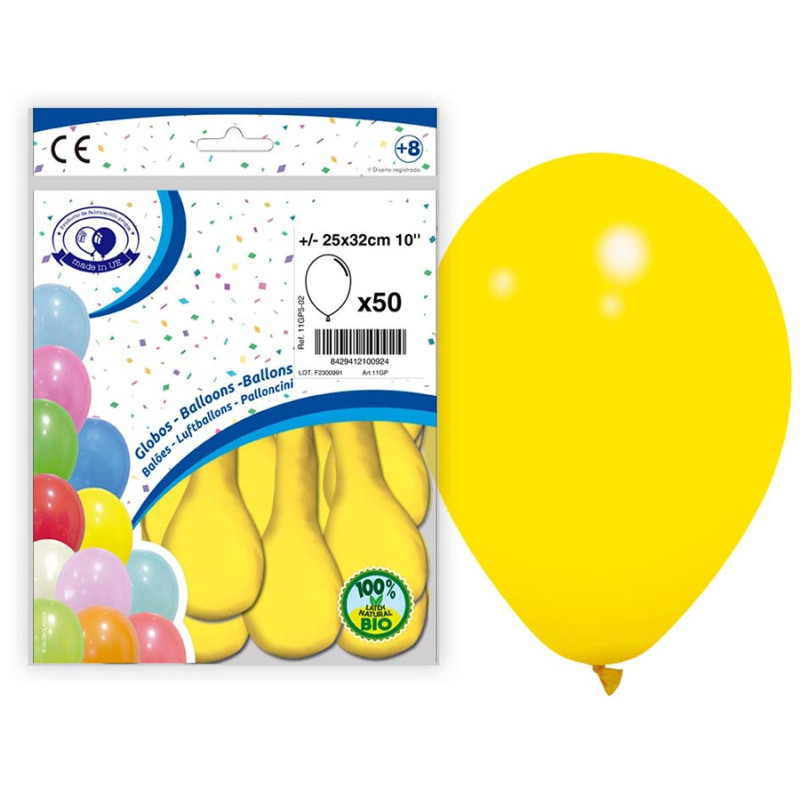 Ballon de baudruche jaune